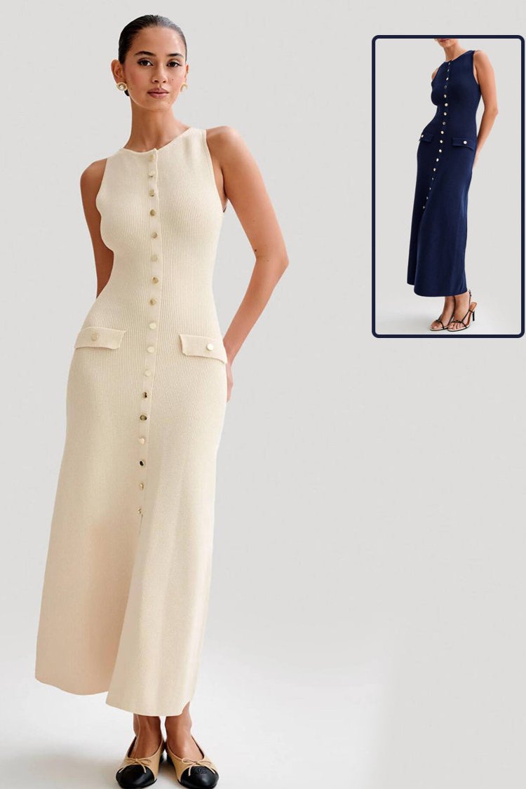 Selinde | Elegantes Strick-Maxikleid