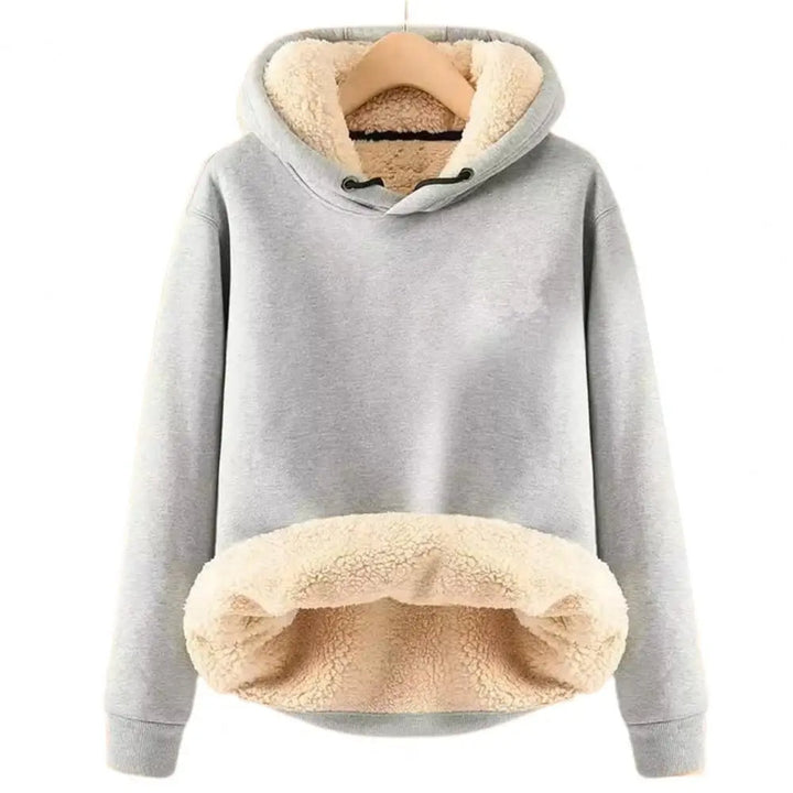 Walpurga | Sherpa-Fleece-Pullover mit Kapuze und Taschen