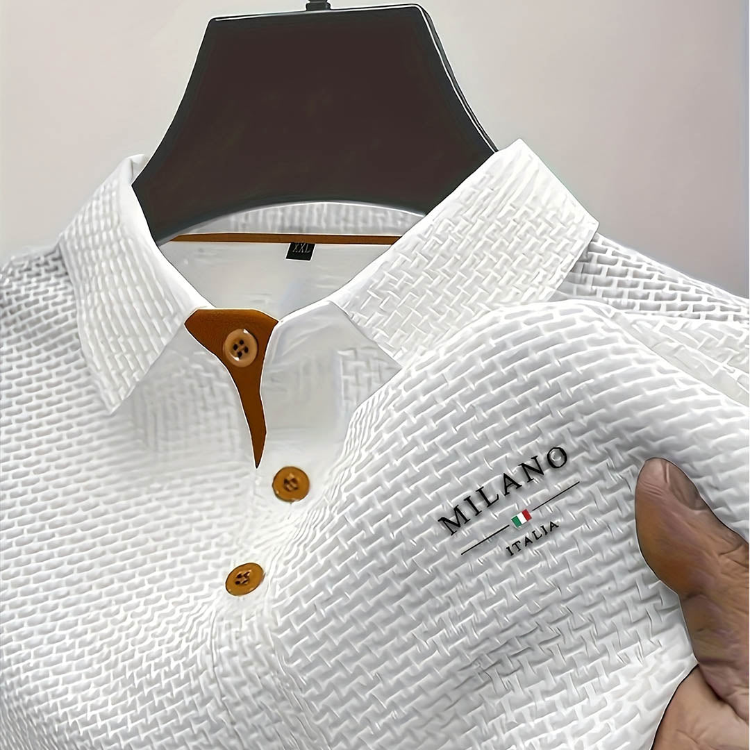 Raymond | Strukturiertes Polo mit klassischem Kragen