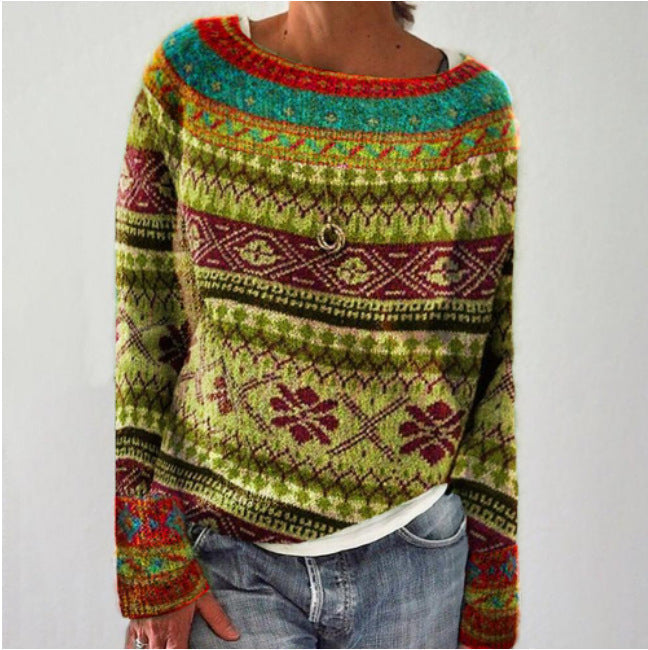 Lena-Line | Retro-Strickpullover mit lockerer Passform