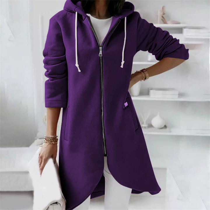 Karin-Line | Kapuzenpullover mit Reißverschluss und zeitlosem Design
