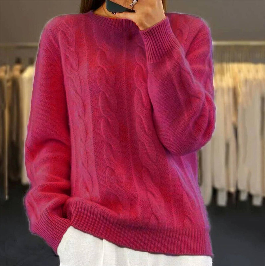 Walburga | Pullover mit klassischem Zopfmuster