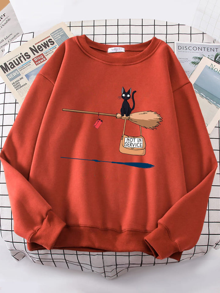 Bertha | Pullover mit grafischem Print und Rippbündchen
