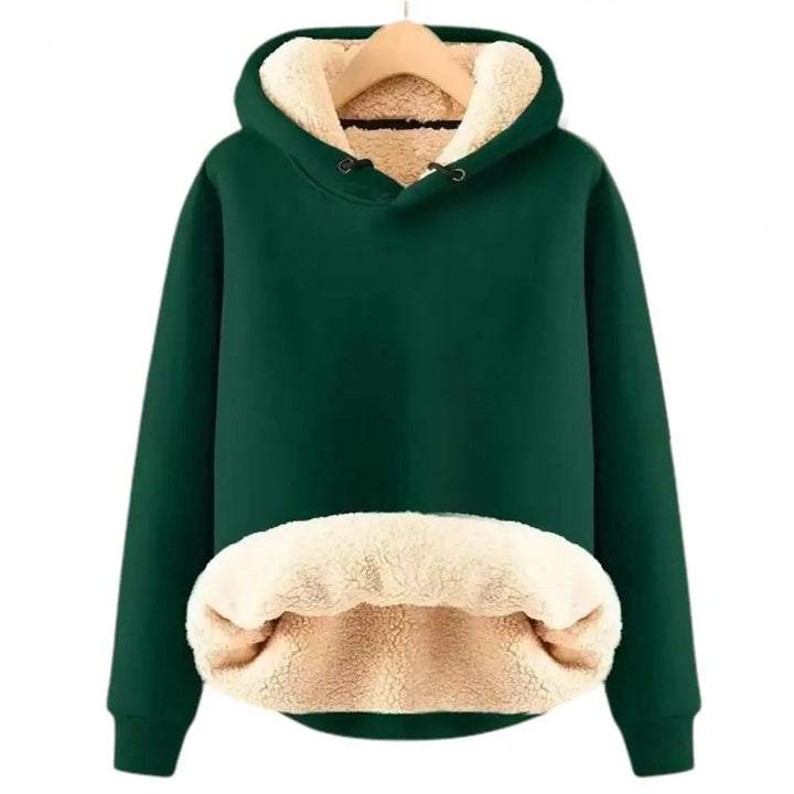 Walpurga | Sherpa-Fleece-Pullover mit Kapuze und Taschen