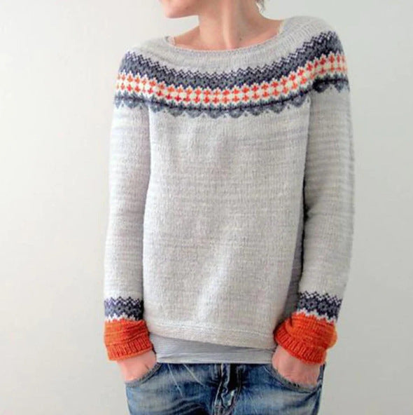 Lena-Line | Retro-Strickpullover mit lockerer Passform