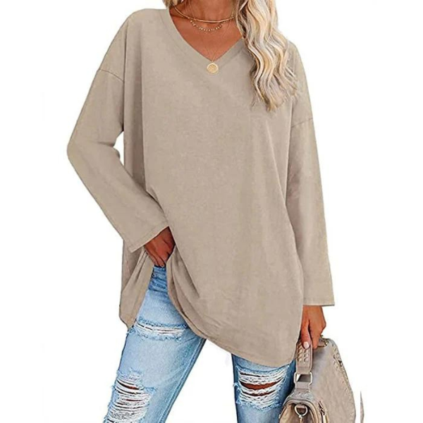 Anne-Marie | Pullover mit V-Ausschnitt und lockerer Passform