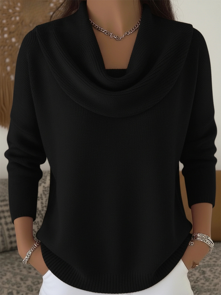 Berta-Hilde | Pullover aus Merino-Mix mit Kragen