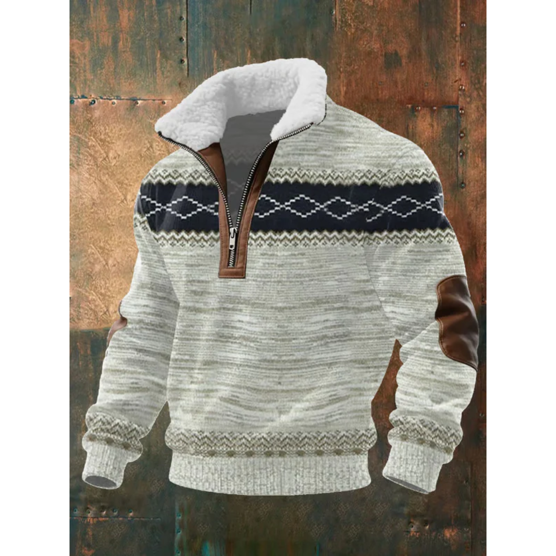 Tobias | ThermoSoft Fleecepullover mit Stehkragen