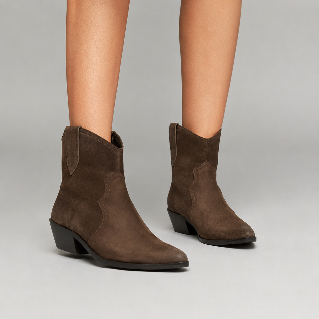 Mia | Orthopädische Stiefeletten in Wildlederoptik