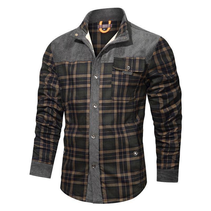 Hagen | Flanelljacke mit Karomuster und warmem Futter