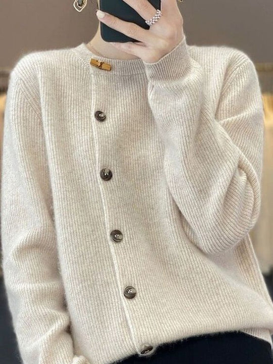 Mechthilde | Elegante Strickjacke für die Übergangszeit
