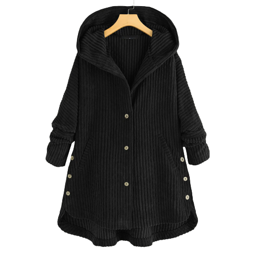 Marie-Lene | Übergangsjacke mit Kapuze, geräumigen Taschen und weicher Struktur