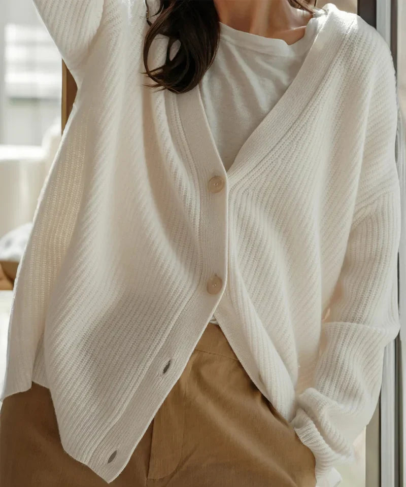 Elsa-Maria | Locker geschnittene Strickjacke mit Struktur
