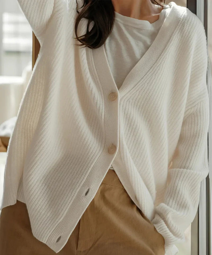 Elsa-Maria | Locker geschnittene Strickjacke mit Struktur