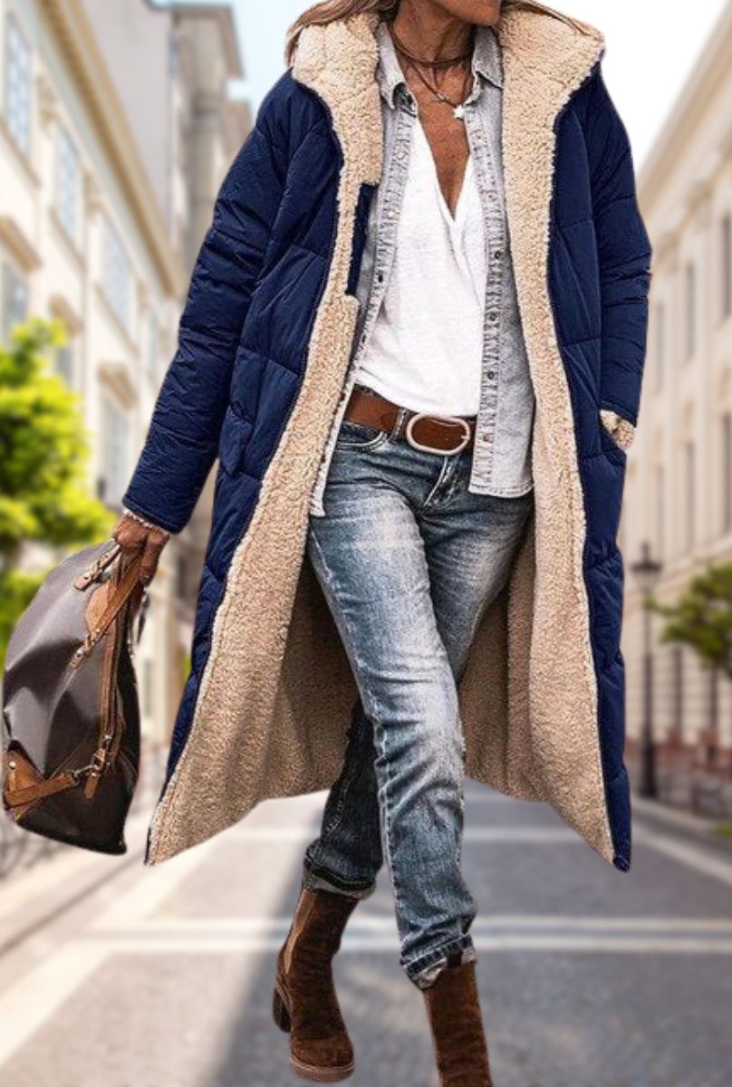 Rosa-Gret | Wendbare Herbstjacke mit Kapuze