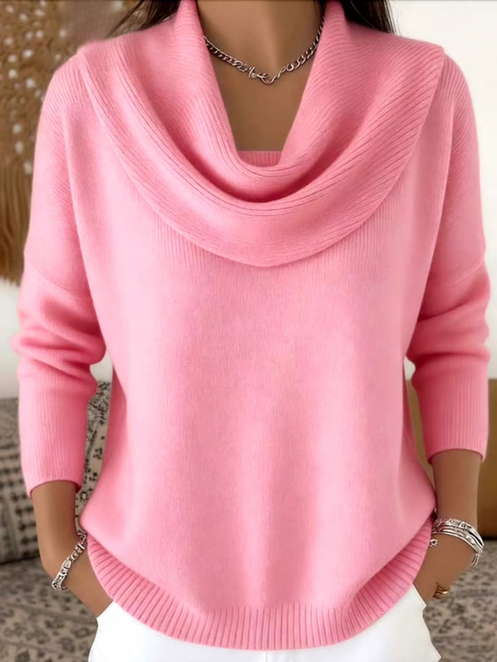 Berta-Hilde | Pullover aus Merino-Mix mit Kragen