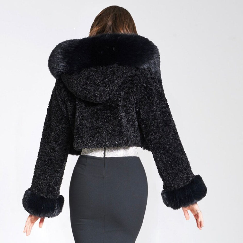 Agnes | Luxuriöse Kunstfell-Jacke
