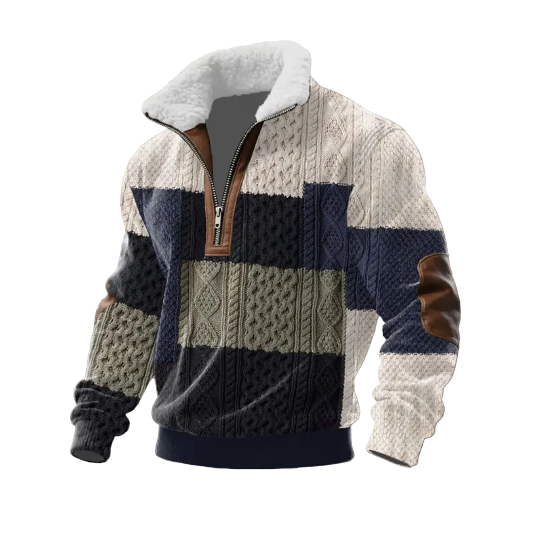 Tobias | ThermoSoft Fleecepullover mit Stehkragen