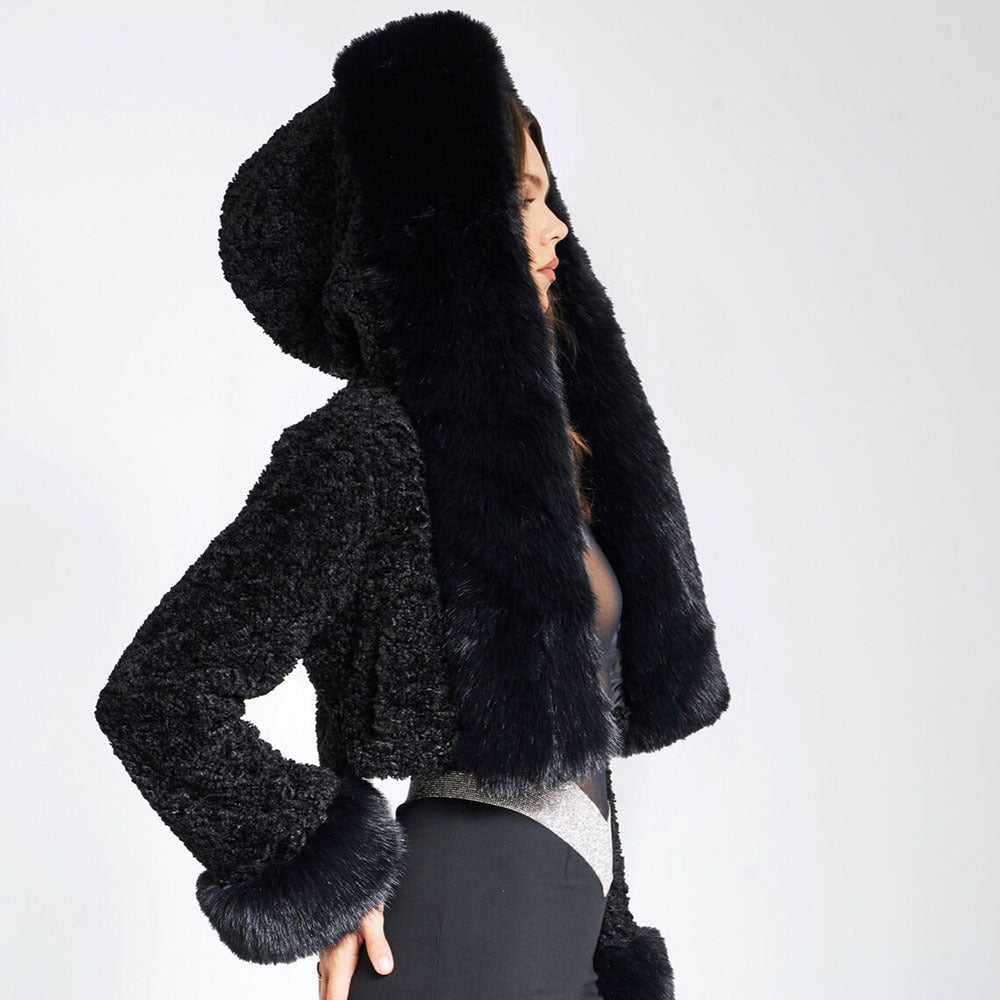 Agnes | Luxuriöse Kunstfell-Jacke