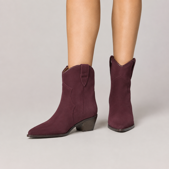 Alberta | Western-Stiefeletten in Wildlederoptik