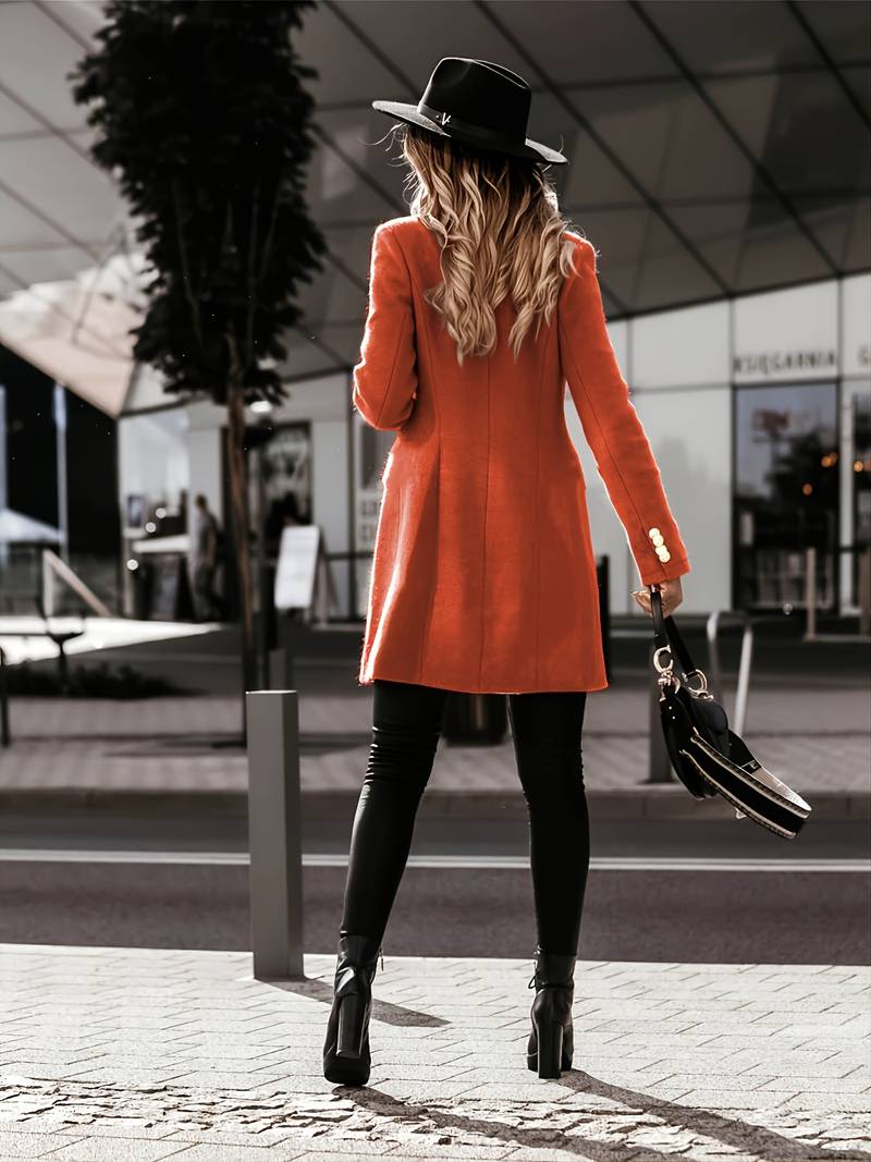 Selma | Winterjacke mit Knopfleiste und weichem Plüsch-Finish