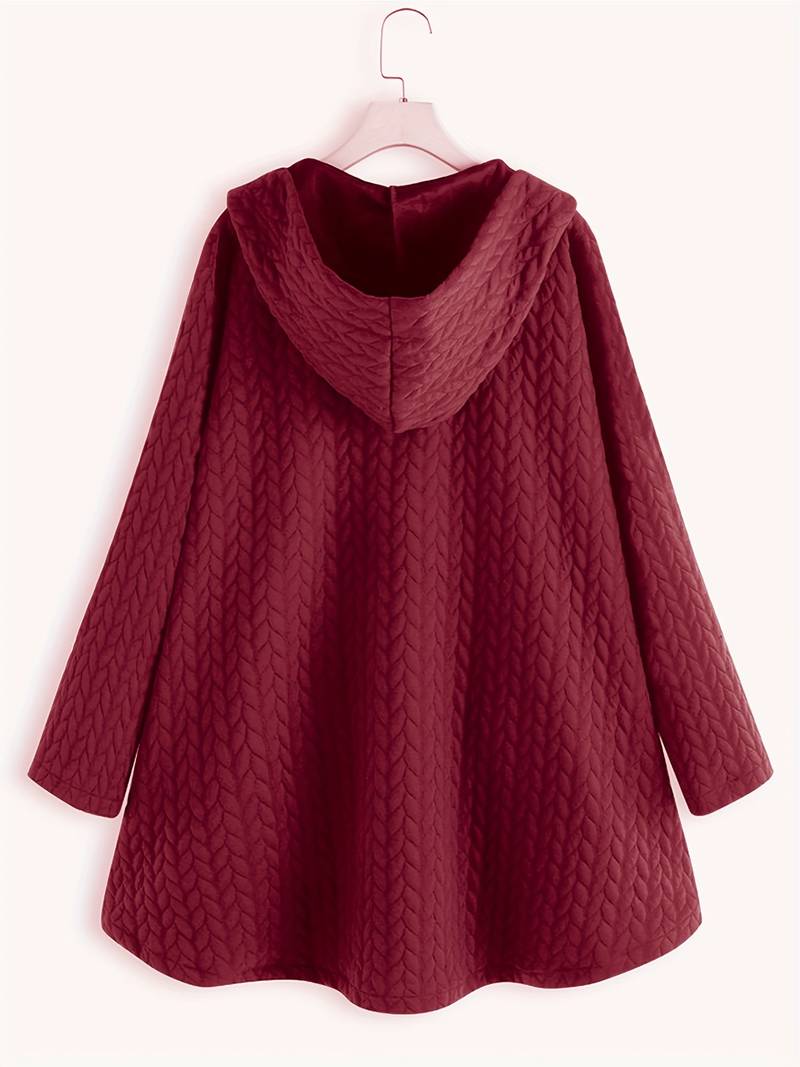 Lena-Berta | Lässige Winterjacke mit Knopfleiste und wetterfestem Stoff
