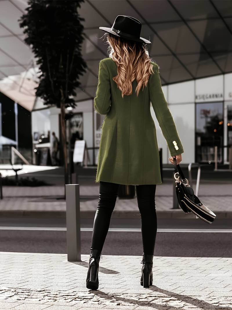 Selma | Winterjacke mit Knopfleiste und weichem Plüsch-Finish
