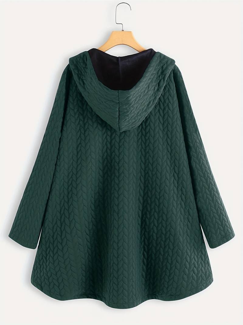 Lena-Berta | Lässige Winterjacke mit Knopfleiste und wetterfestem Stoff