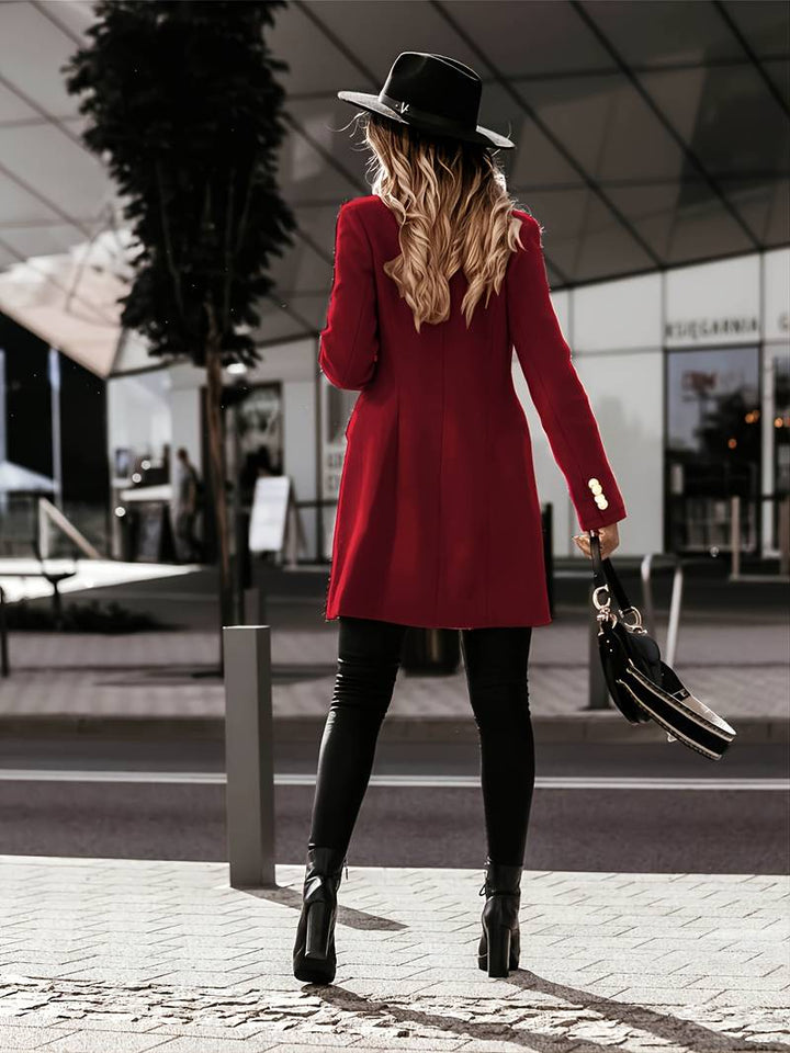 Selma | Winterjacke mit Knopfleiste und weichem Plüsch-Finish