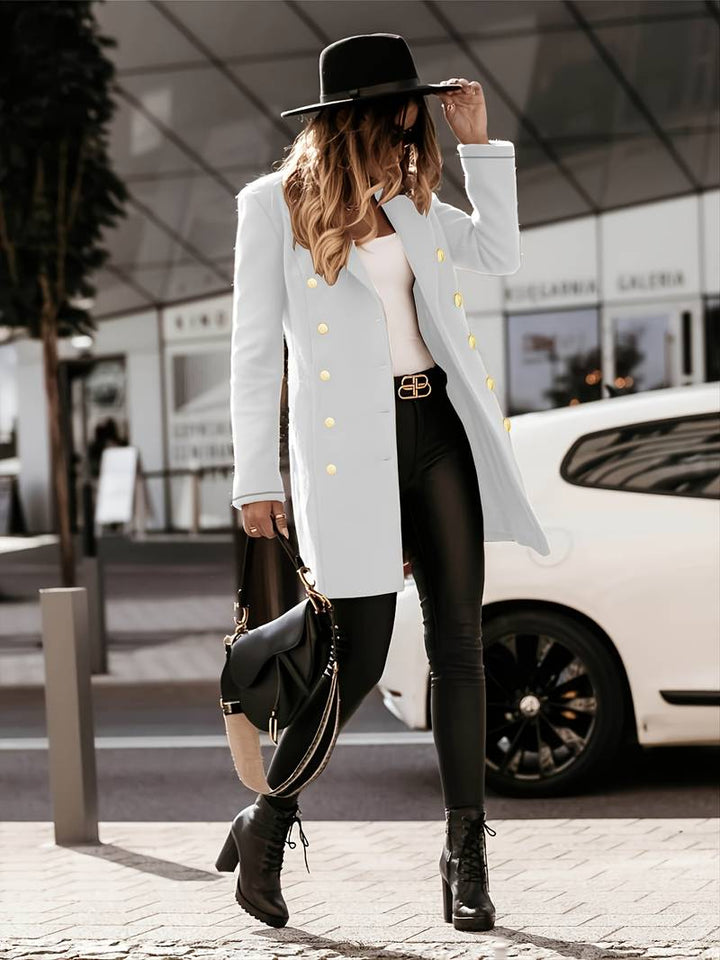 Selma | Winterjacke mit Knopfleiste und weichem Plüsch-Finish
