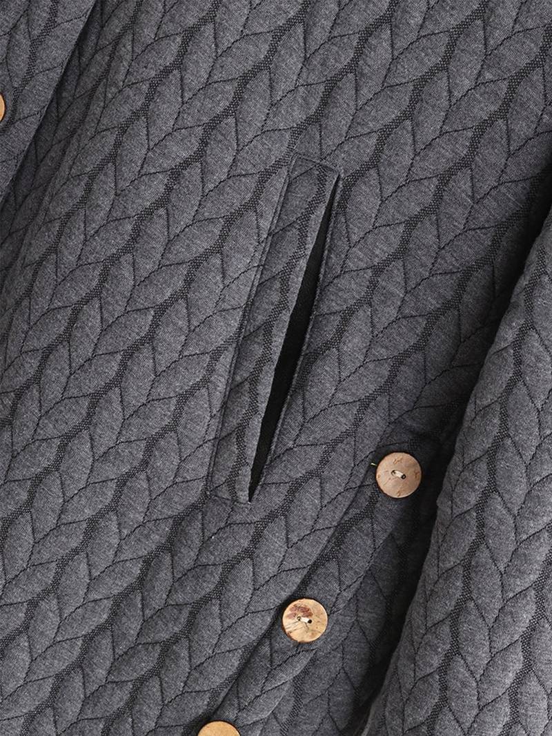 Lena-Berta | Lässige Winterjacke mit Knopfleiste und wetterfestem Stoff
