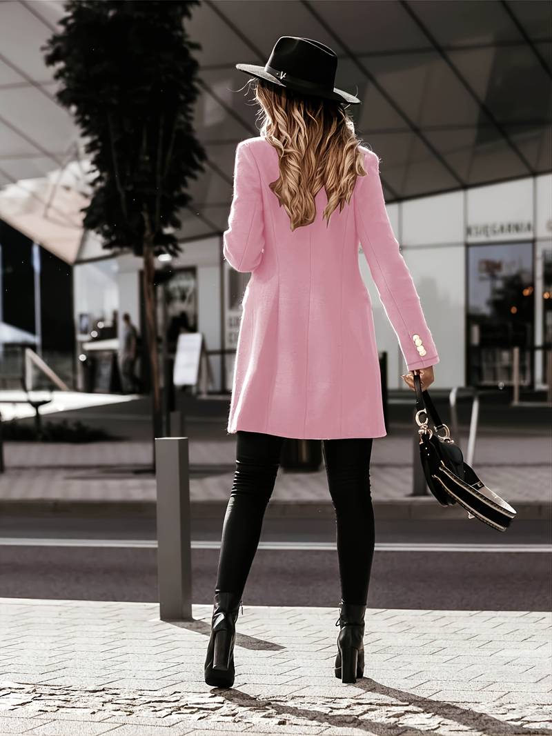 Selma | Winterjacke mit Knopfleiste und weichem Plüsch-Finish