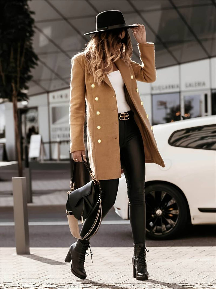 Selma | Winterjacke mit Knopfleiste und weichem Plüsch-Finish