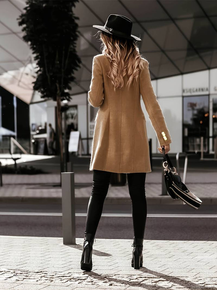 Selma | Winterjacke mit Knopfleiste und weichem Plüsch-Finish