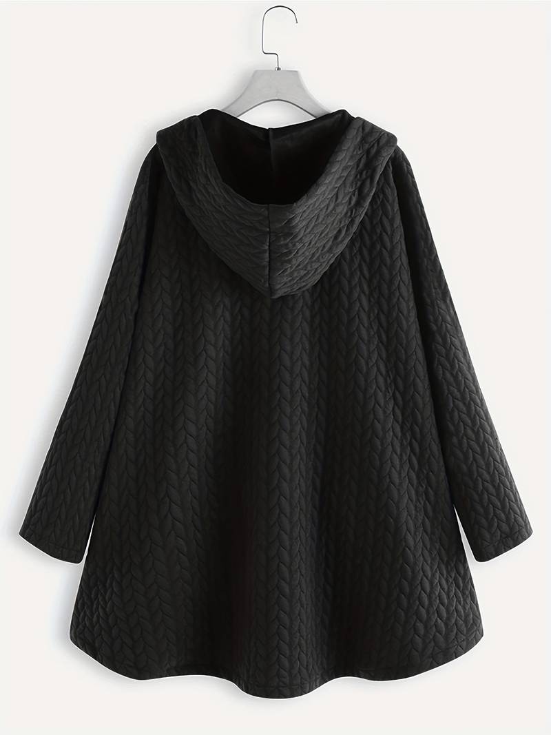 Lena-Berta | Lässige Winterjacke mit Knopfleiste und wetterfestem Stoff