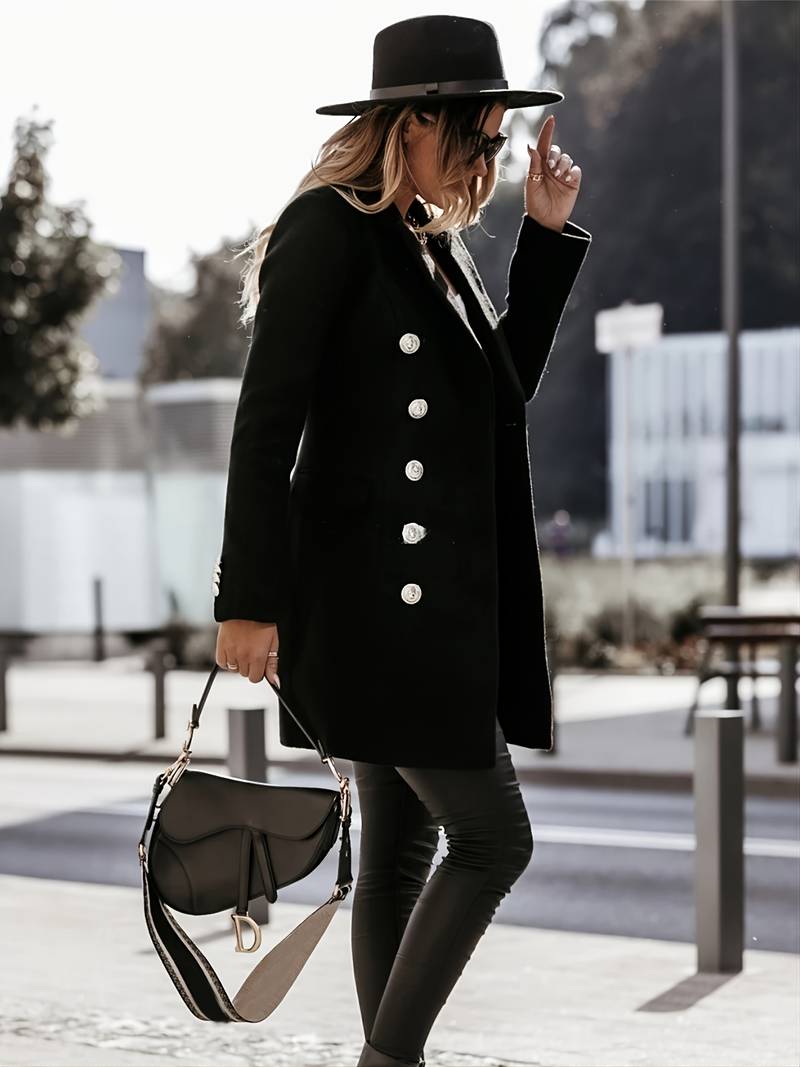 Selma | Winterjacke mit Knopfleiste und weichem Plüsch-Finish