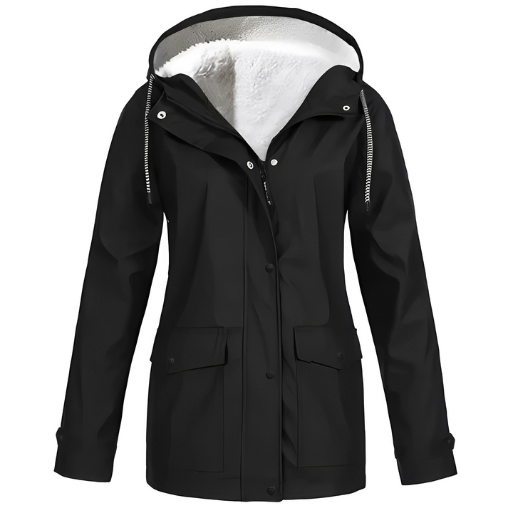 Grete-Marie | Regenjacke mit warmem Futter und verstellbarer Kapuze