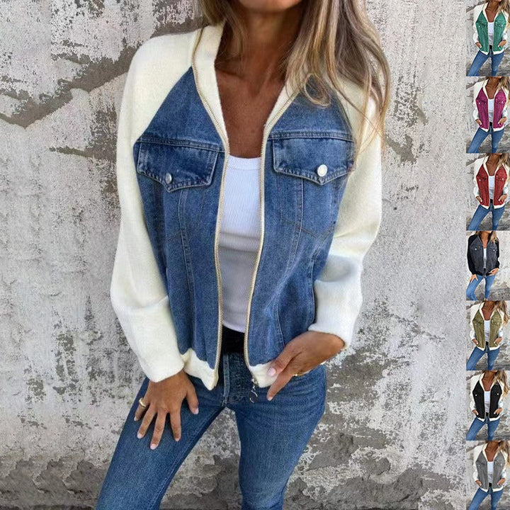 Theda | Übergangsjacke aus robustem Denim mit geräumigen Taschen