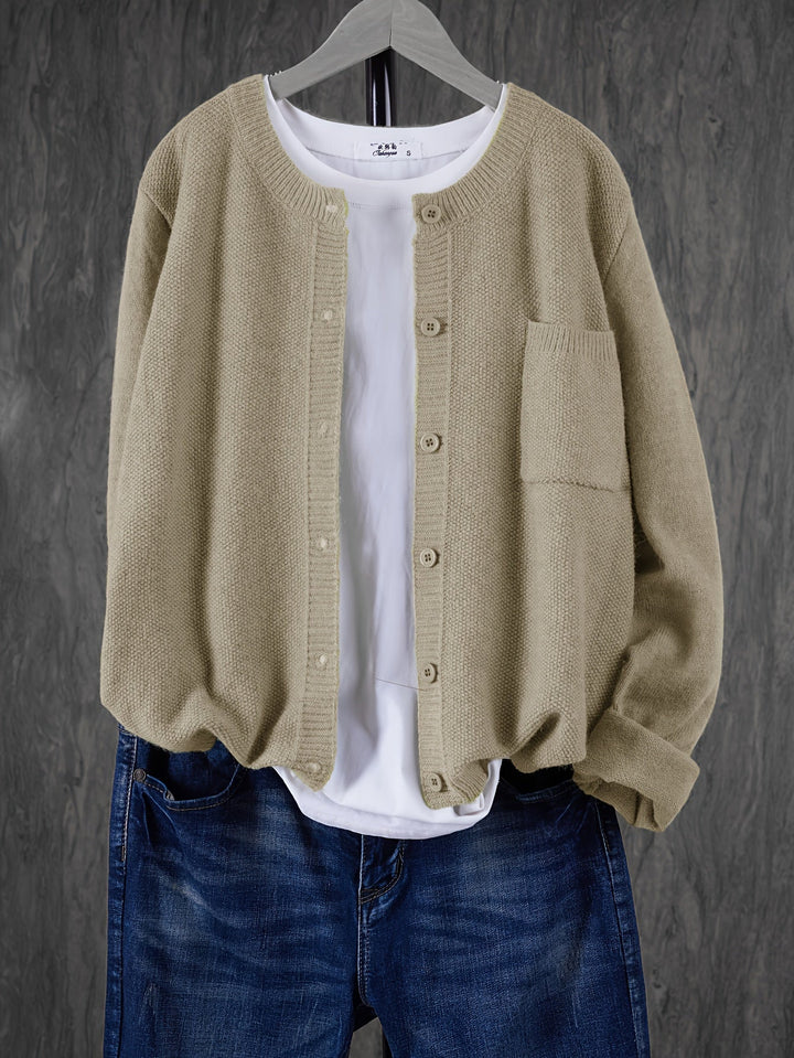 Hilma | Gemütliche Strickjacke mit großen Taschen