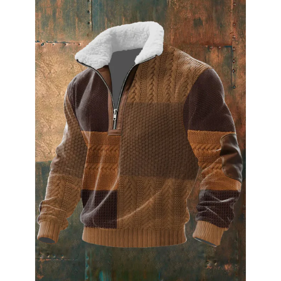 Tobias | ThermoSoft Fleecepullover mit Stehkragen