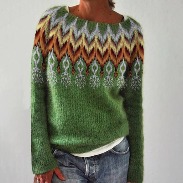 Lena-Line | Retro-Strickpullover mit lockerer Passform