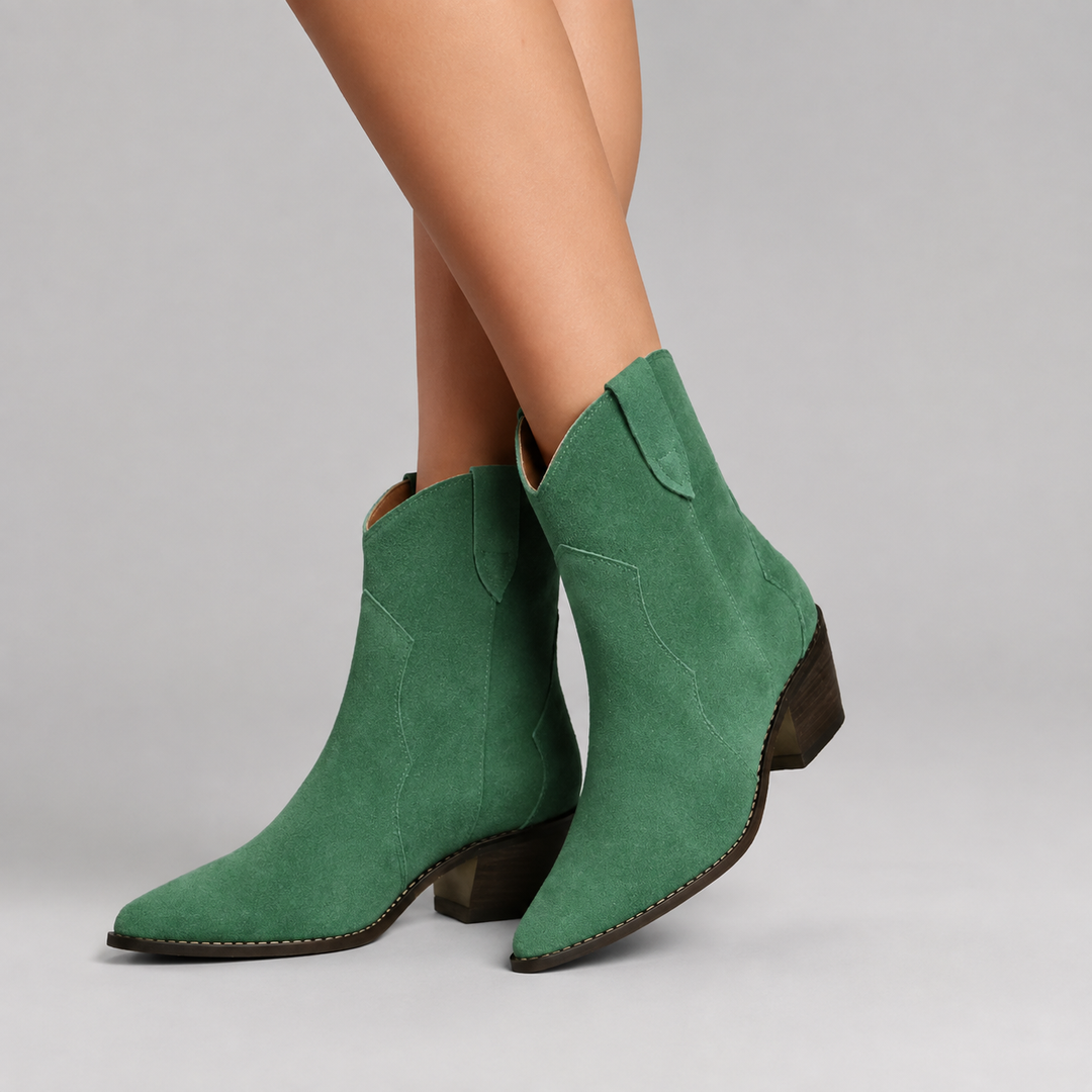 Alberta | Western-Stiefeletten in Wildlederoptik