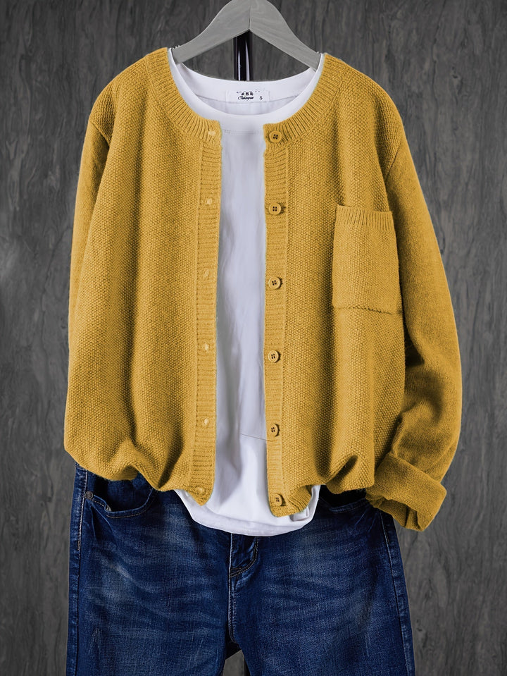 Hilma | Gemütliche Strickjacke mit großen Taschen