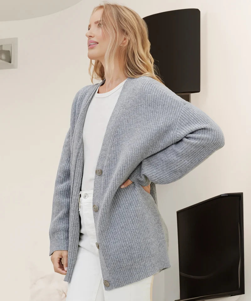Elsa-Maria | Locker geschnittene Strickjacke mit Struktur