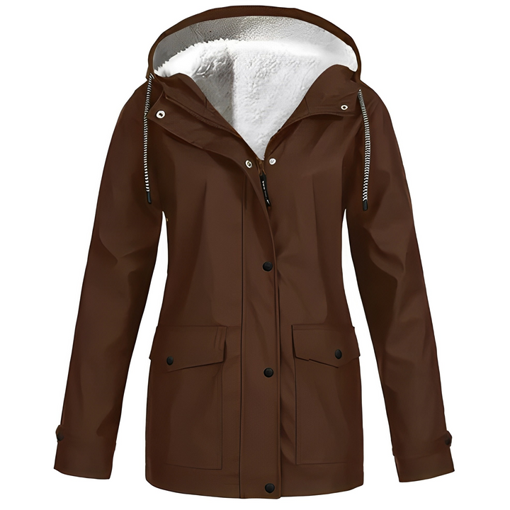 Grete-Marie | Regenjacke mit warmem Futter und verstellbarer Kapuze