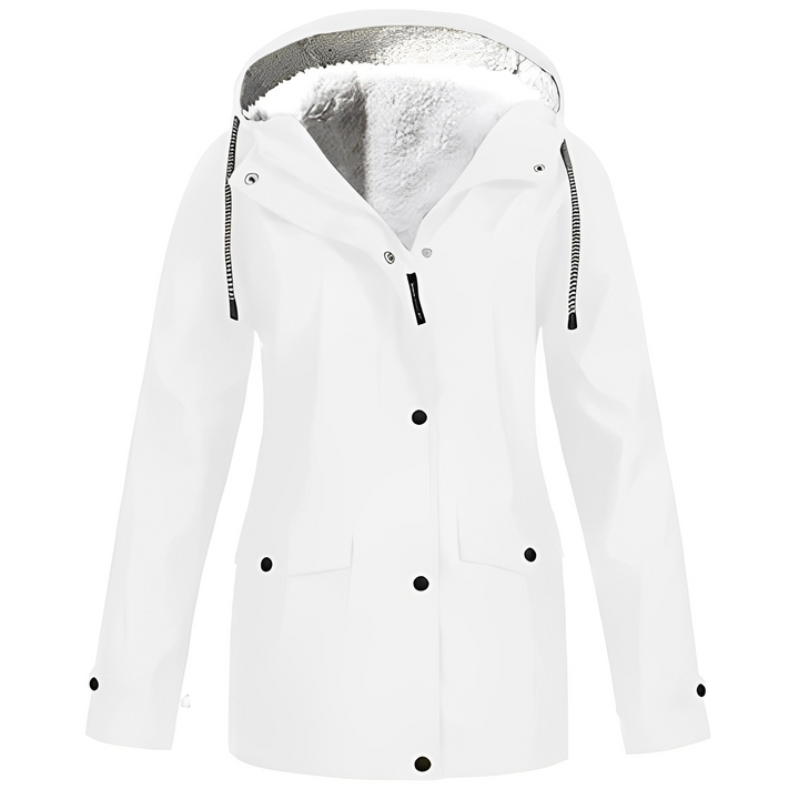 Grete-Marie | Regenjacke mit warmem Futter und verstellbarer Kapuze