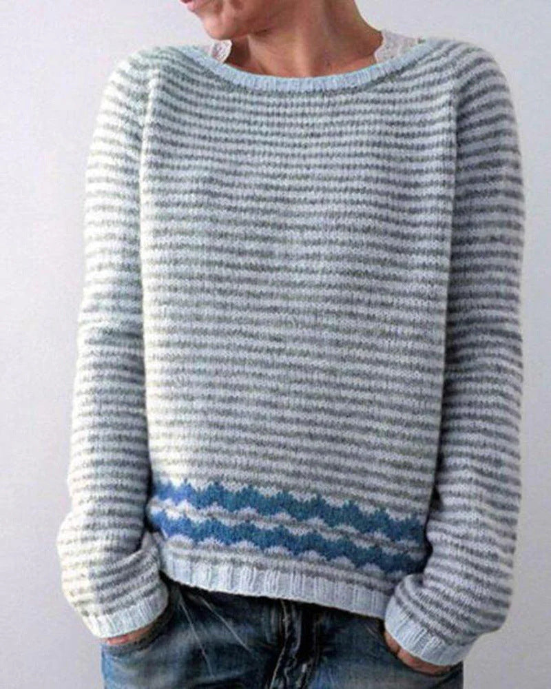 Lena-Line | Retro-Strickpullover mit lockerer Passform