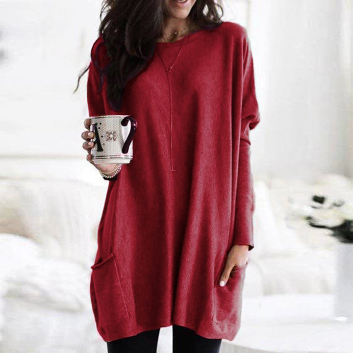 Philomena | Lockeres Strickkleid aus weichem Sweatstoff