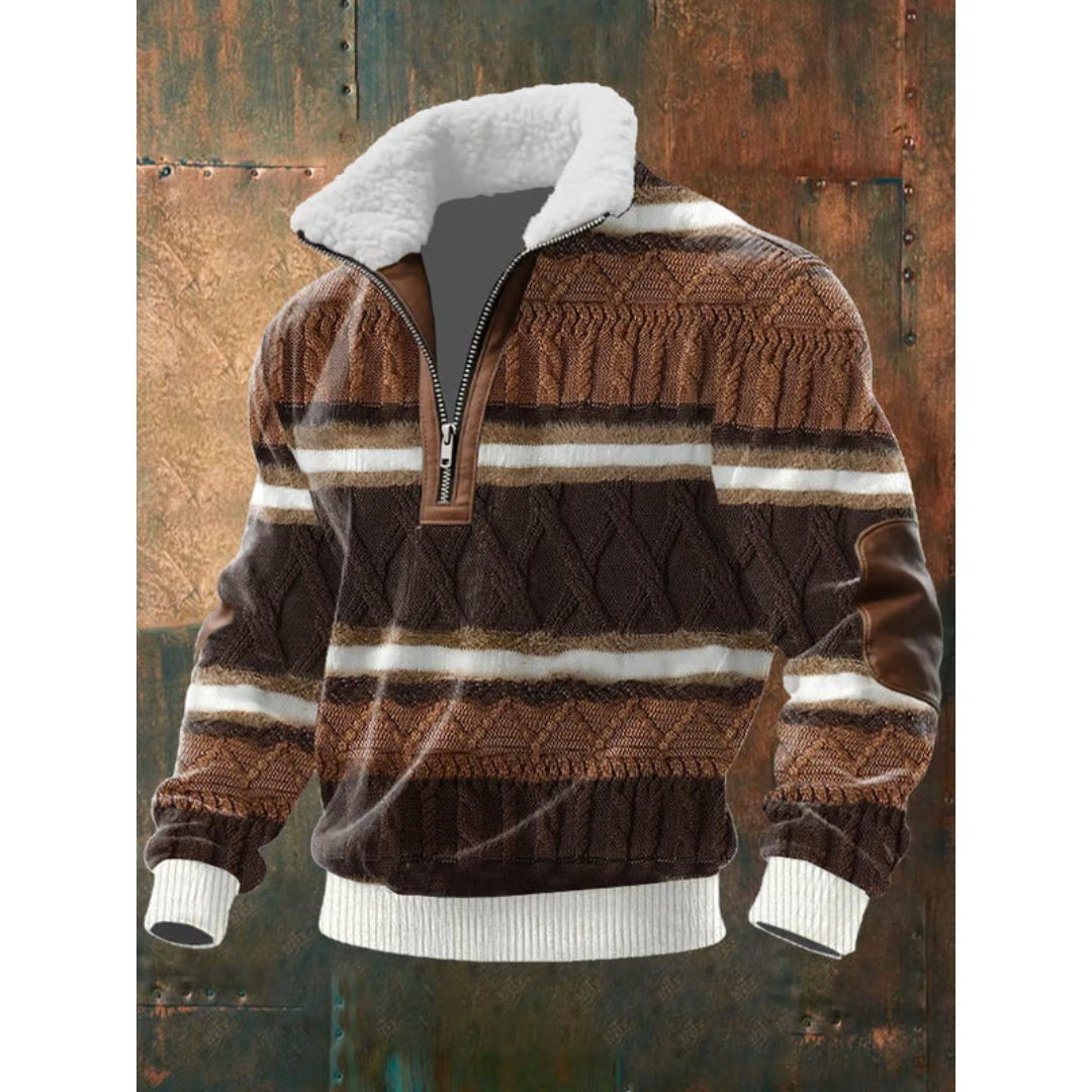 Tobias | ThermoSoft Fleecepullover mit Stehkragen