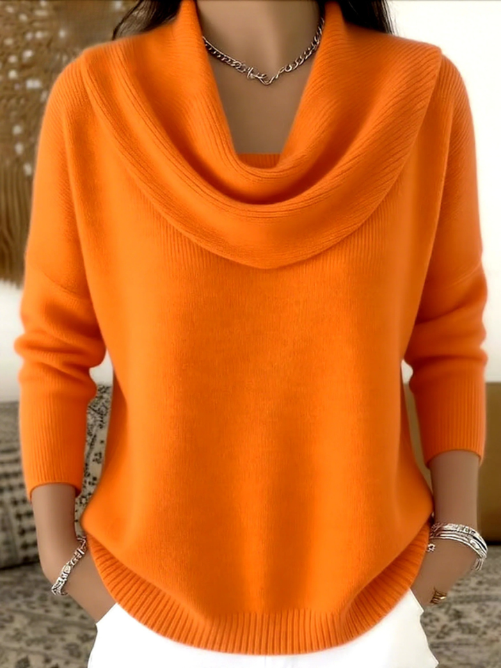 Berta-Hilde | Pullover aus Merino-Mix mit Kragen